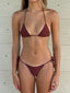 001 Triangle Bikini Top - Chocolate Brown