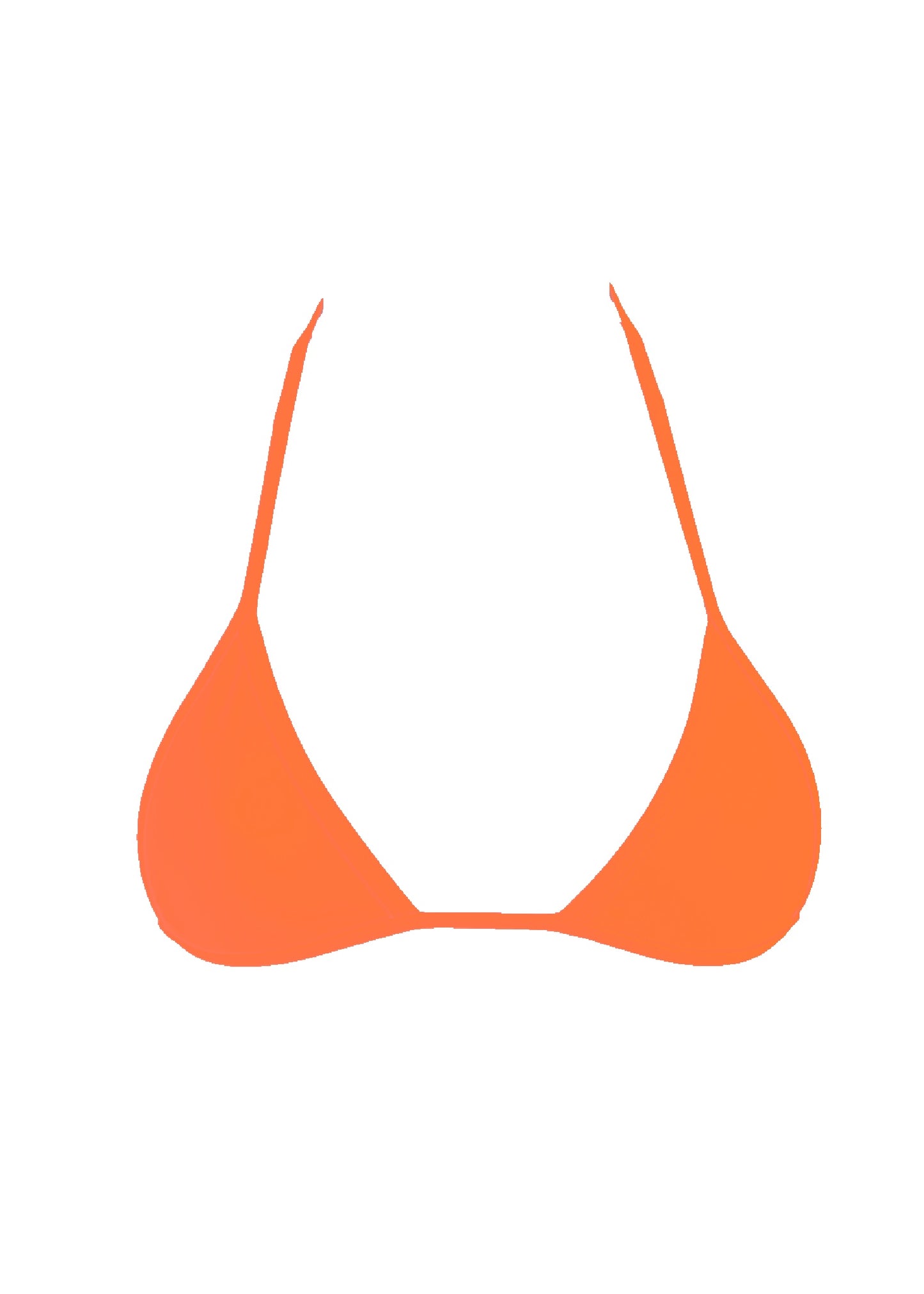 008 Micro Bikini Top - Sunburst Orange