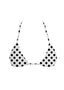 008 Micro Bikini Top - White Polka Dot
