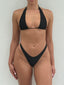 002 Halter Bikini Top - Black