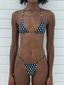 003 Seamless Bikini Bottoms - Black Polka Dot