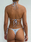 001 Bikini Bottoms - White Polka Dot