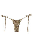 001 Bikini Bottoms in Snake Print — flatlay