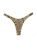 002 Bikini Bottoms in Snake Print — flatlay