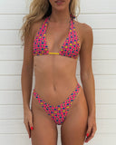 002 Halter Bikini Top - Heat Wave