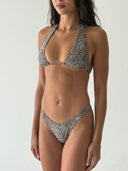 002 Bikini Bottoms in Snake Print — quarter view