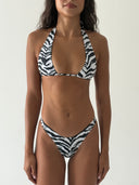 002 Bikini Bottoms in Zebra Print — front view