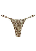 003 Seamless Bikini Bottoms in Snake Print — flatlay