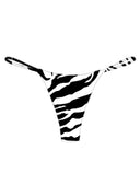003 Seamless Bikini Bottoms in Zebra Print — flatlay