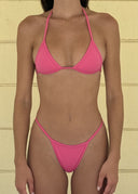 008 Micro Bikini Bottoms - Hot Pink — front view