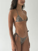 009 Adjustable Micro Bikini Bottoms in Snake Print — quarter view, alternate