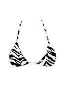 009 Adjustable Micro Bikini Top in Zebra Print — flatlay