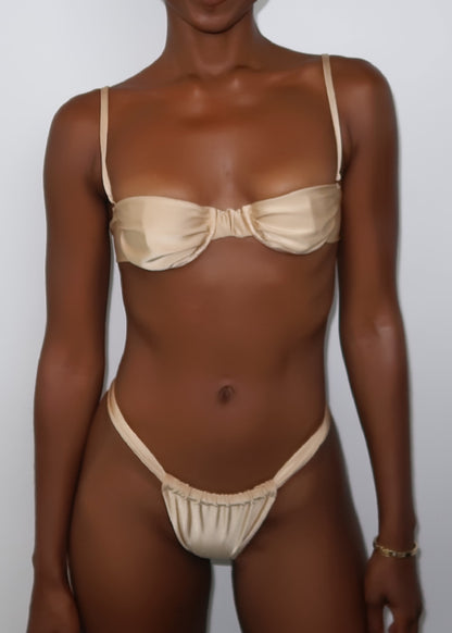 504 Scrunch Bikini Bottoms - Sand