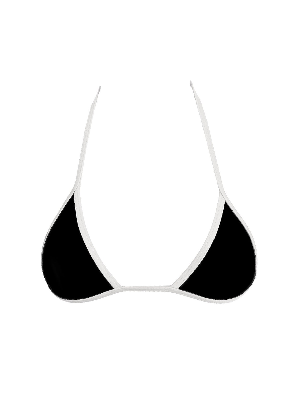 Micro Waterproof Top 008 Micro Bikini Top - Black & White – Tinye Swimwear