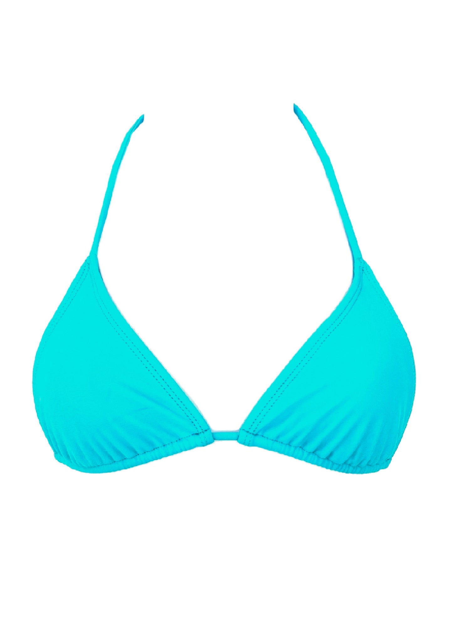 001 Triangle Bikini Top - Sky Teal