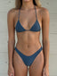 001 Triangle Bikini Top - Slate Gray