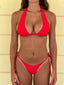 002 Halter Bikini Top - Siren Red