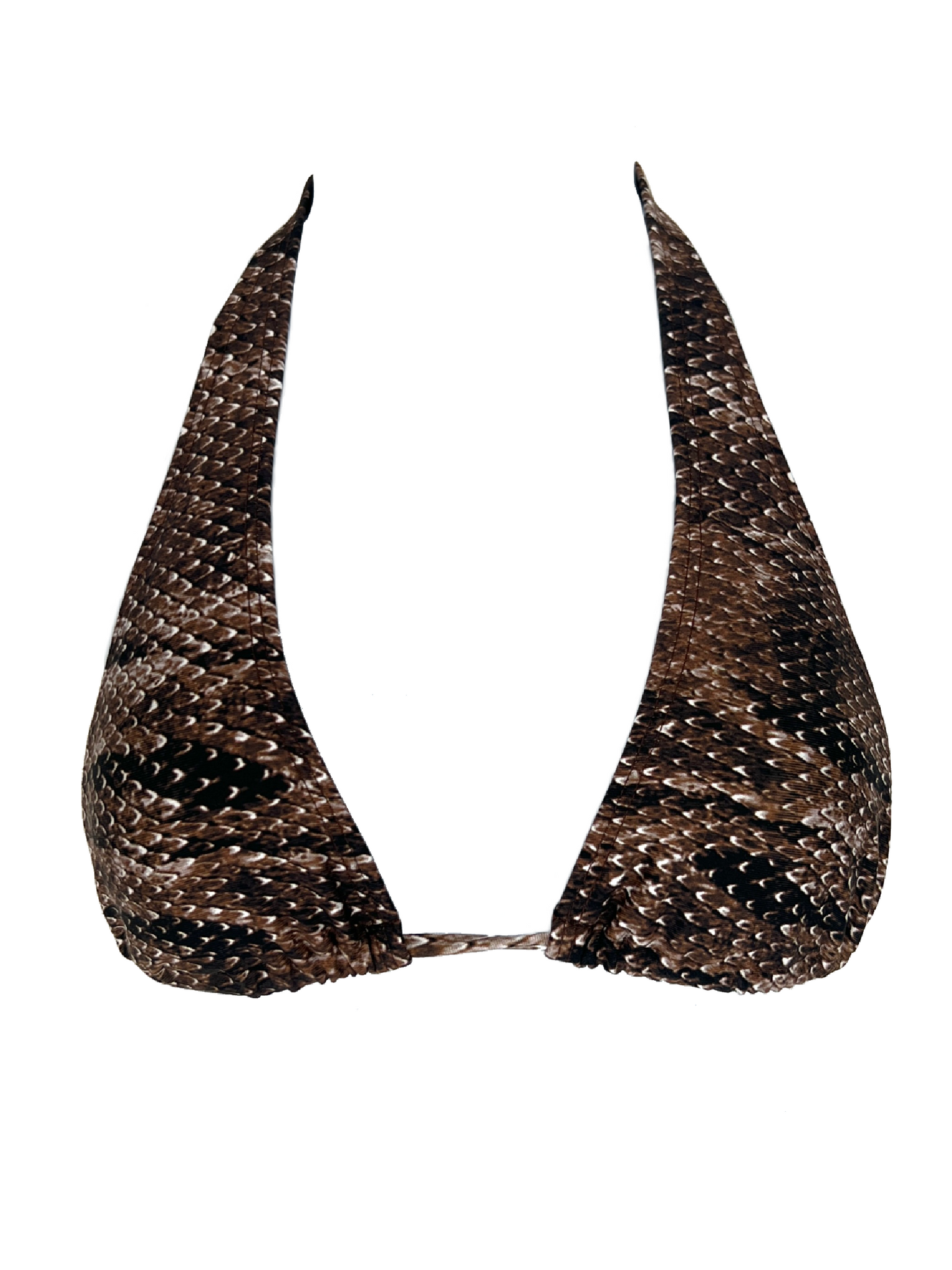 002 Halter Bikini Top - Snake