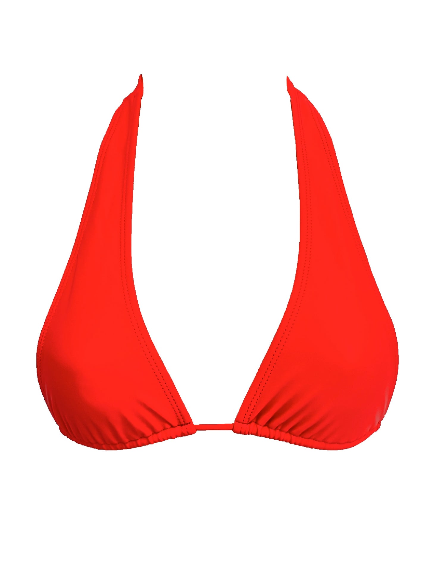 002 Halter Bikini Top - Siren Red