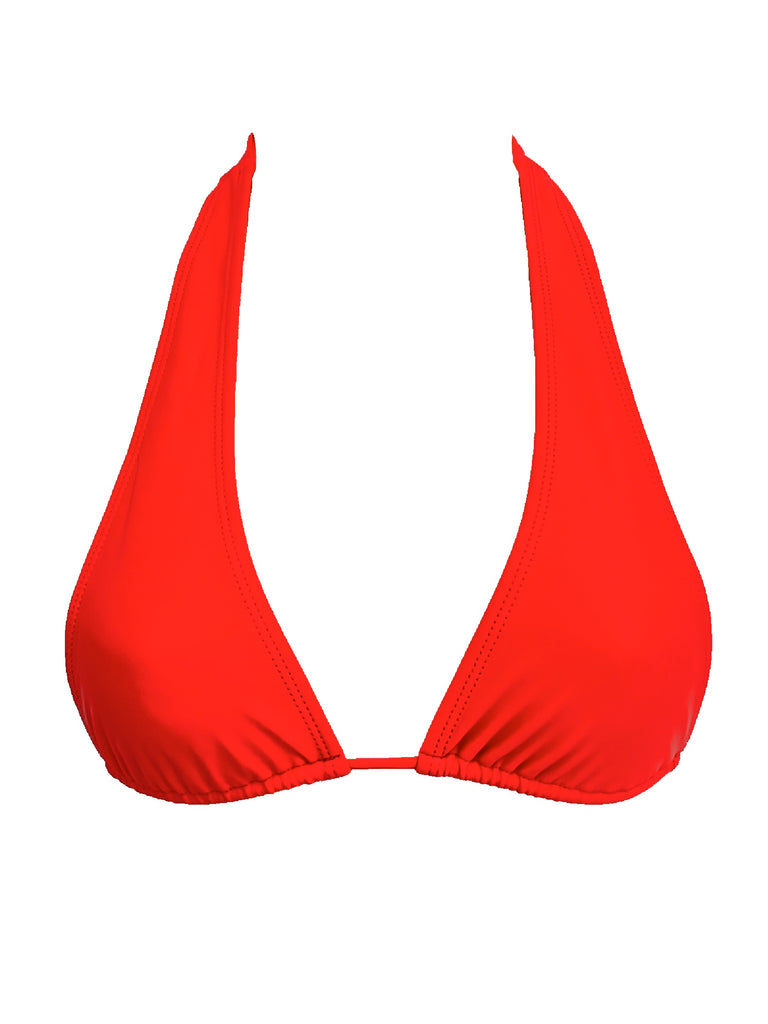 002 Halter Bikini Top - Siren Red