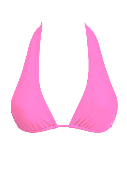 002 Halter Bikini Top - Electric Pink