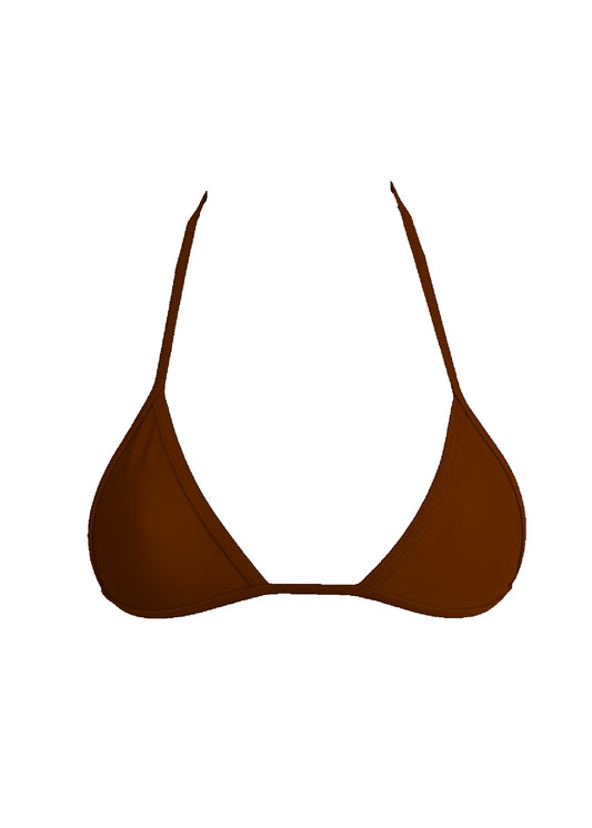 008 Micro Bikini Top - Chocolate Brown
