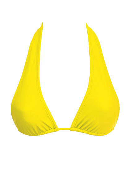 002 Halter Bikini Top - True Yellow