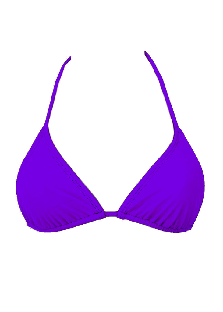 001 Triangle Bikini Top - Bold Purple