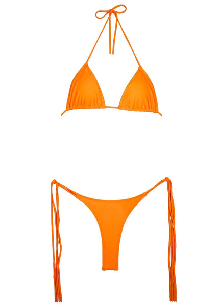 Orange Bathing Suit, Orange Bikini Set