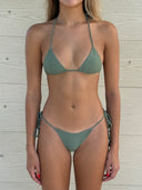 001 Triangle Bikini Top - Evergreen
