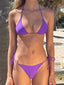 001 Triangle Bikini Top - Bold Purple