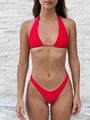 002 Halter Bikini Top - Siren Red