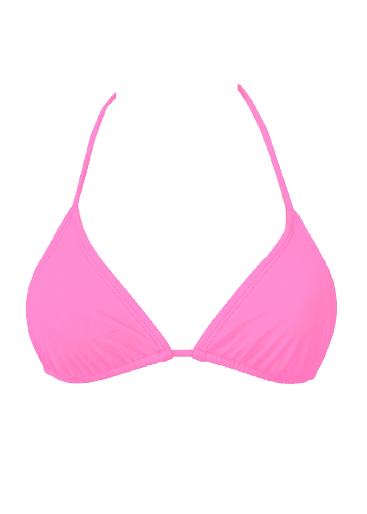 001 Triangle Bikini Top - Electric Pink