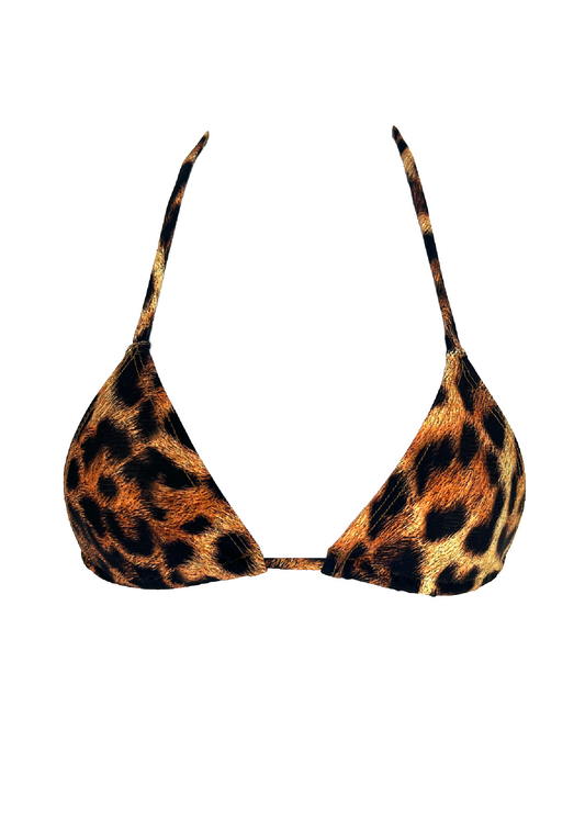 001 Triangle Bikini Top - Leopard