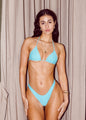 001 Triangle Bikini Top - Sky Teal