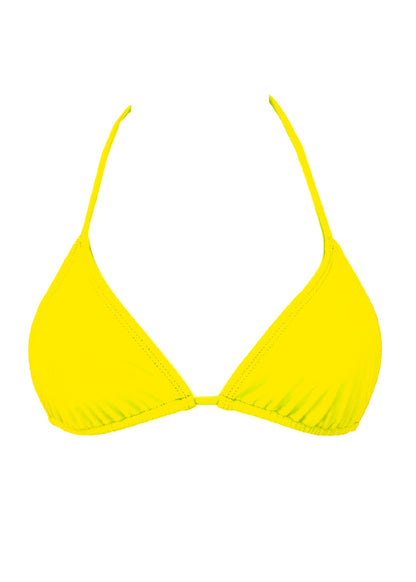 001 Triangle Bikini Top - True Yellow