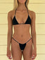 003 Seamless Triangle Bikini Top - Black