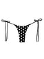 001 Bikini Bottoms - Black Polka Dot
