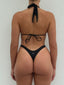 002 Halter Bikini Top - Black