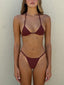 008 Micro Bikini Top - Chocolate Brown