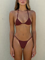 008 Micro Bikini Top - Chocolate Brown