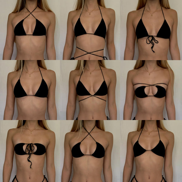 001 Triangle Bikini Top - Little Black Bikini