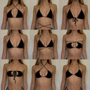 001 Triangle Bikini Top - White