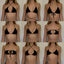 001 Triangle Bikini Top - White