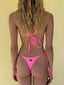001 Triangle Bikini Top - Electric Pink