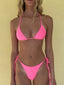 001 Triangle Bikini Top - Electric Pink