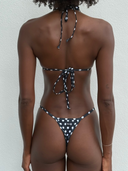 008 Micro Bikini Bottoms - Black Polka Dot