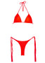 001 Triangle Bikini Top - Siren Red