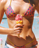 003 Seamless Triangle Bikini Top - Heat Wave