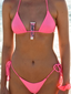 001 Triangle Bikini Top - Electric Pink